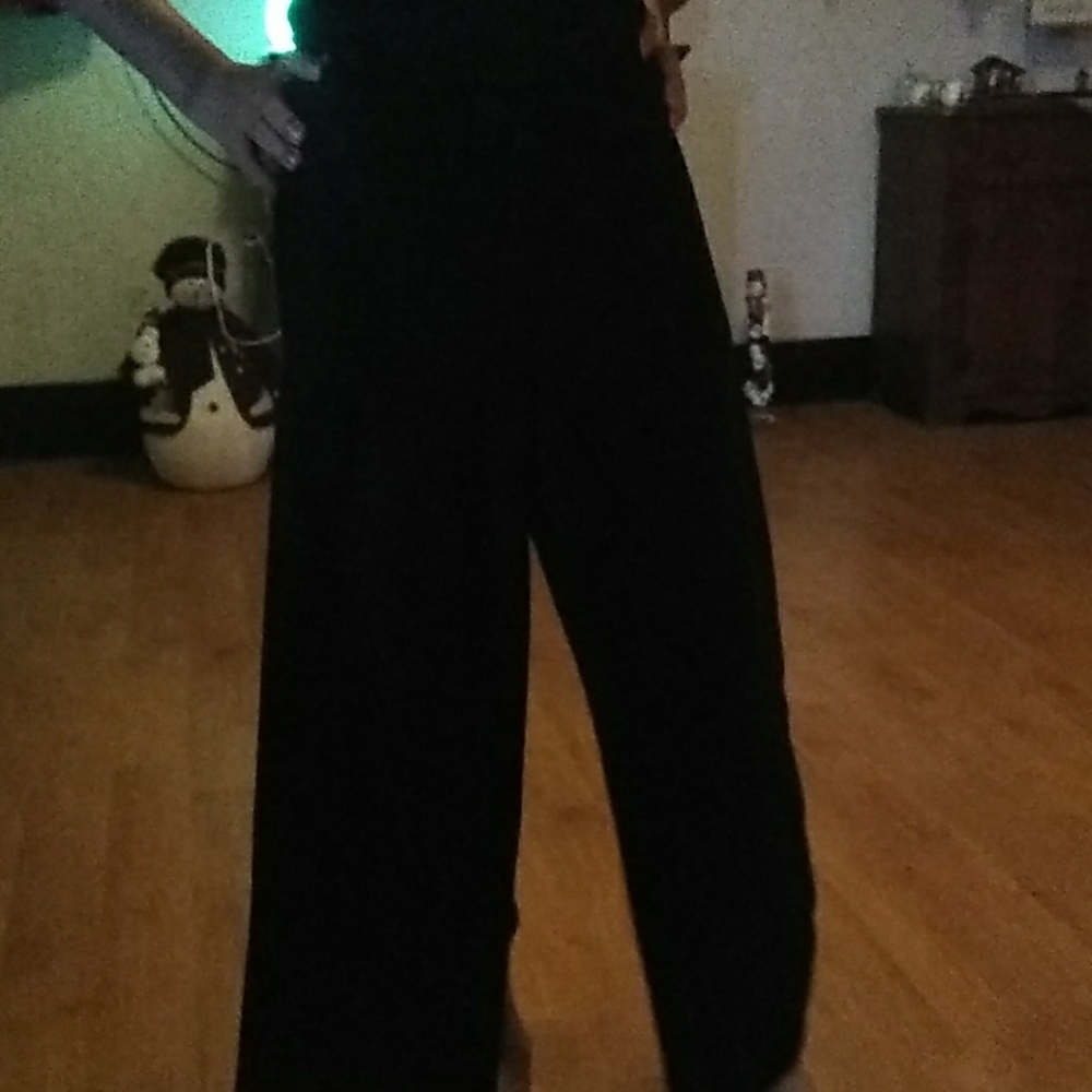 Black fleece pants